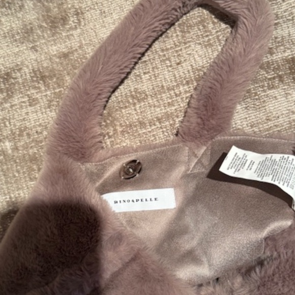 Rino and Pelle Faux Fur Shopper Tote - Picture 2 of 5